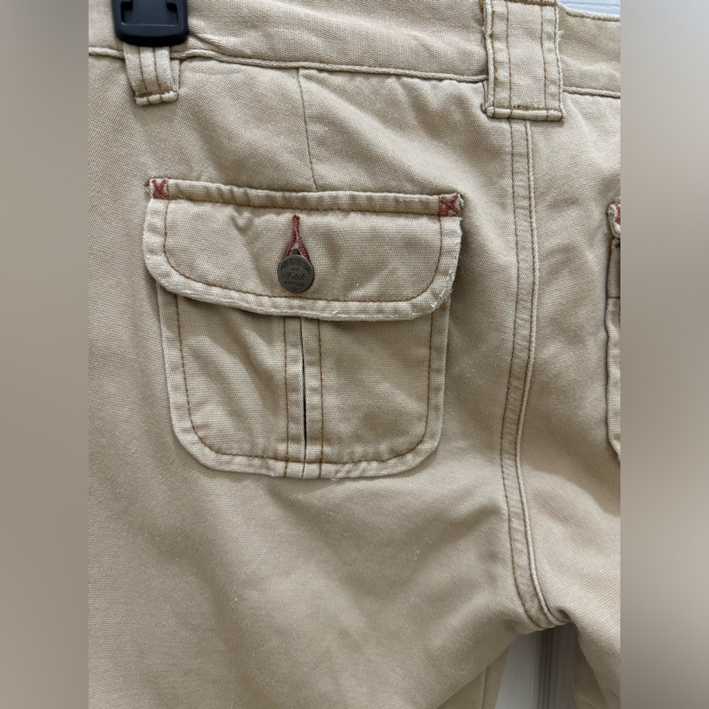NwT Abercrombie & Fitch Womans 0 Brown Flap Pocket Flared Denim Pants Y2K - Picture 5 of 5